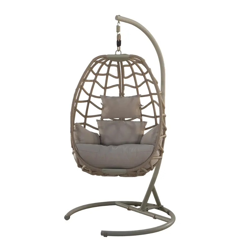 Bew Beige Single Basket Patio Chair