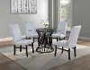 Tracy Light Gray 5-Piece Dining Table Set