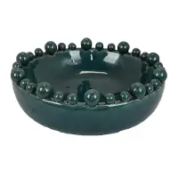Green Mustard Ceramic Bubble Bowl