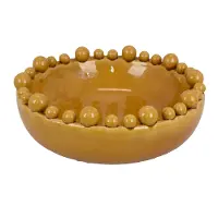 Mustard Ceramic Bubble Bowl