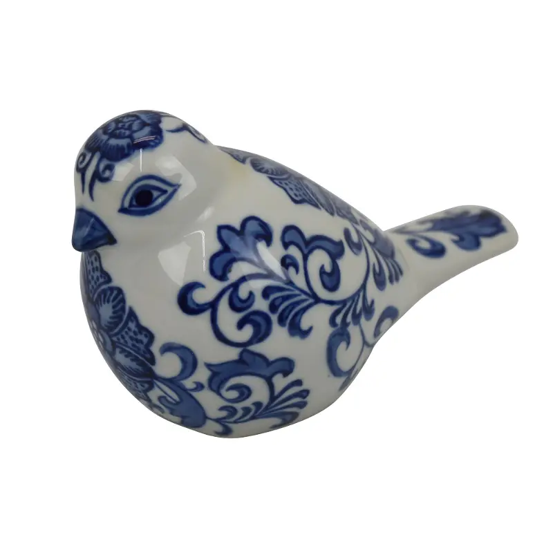 Ceramic Blue and White Bird