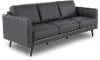 C092-064/A0D5 Destrezza Black Leather Sofa