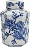 9  Blue and White Jar with Lid