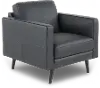 C092-003/A0D5 Destrezza Black Leather Accent Chair