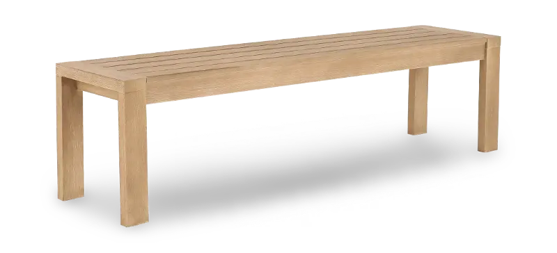 Huntington Latte Brown Patio Dining Bench