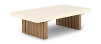 Huntington Beige Patio Coffee Table