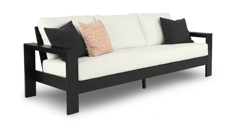 Newport Black Patio Sofa