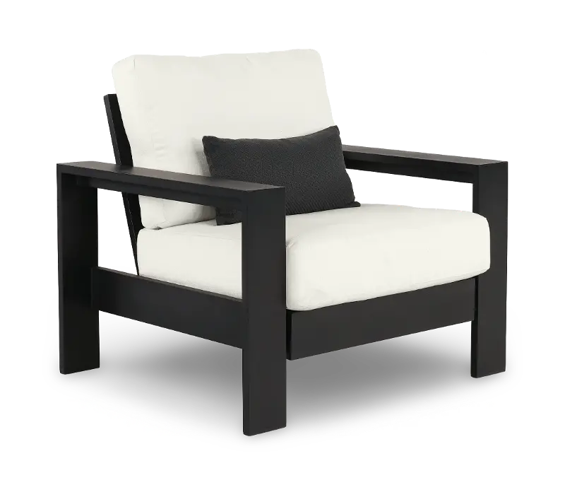 Newport Black Patio Rocker Lounge Chair