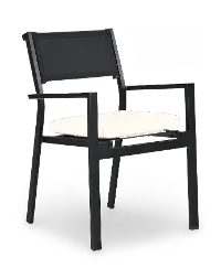 Newport Black Patio Dining Chair