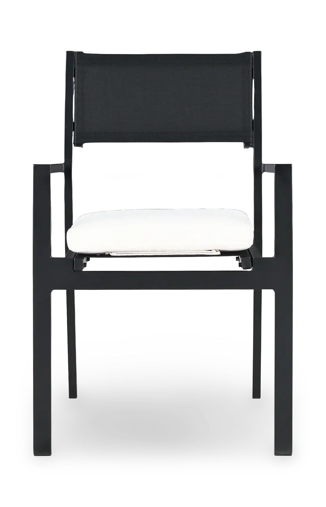 Newport Black Patio Dining Chair-4