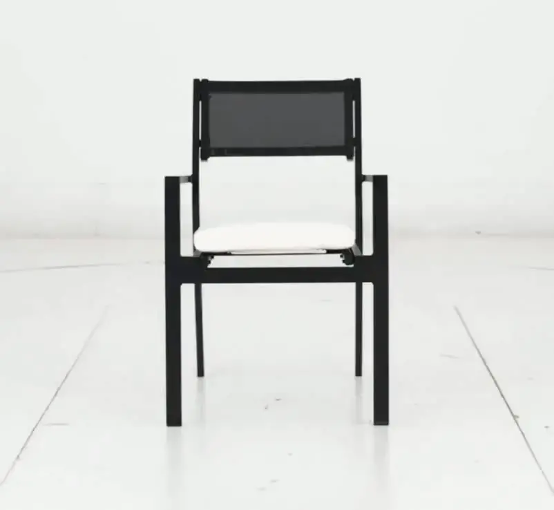 Newport Black Patio Dining Chair-8