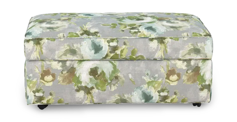Meadowshire Floral Ottoman