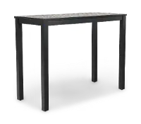 Newport Black Patio Bar Table