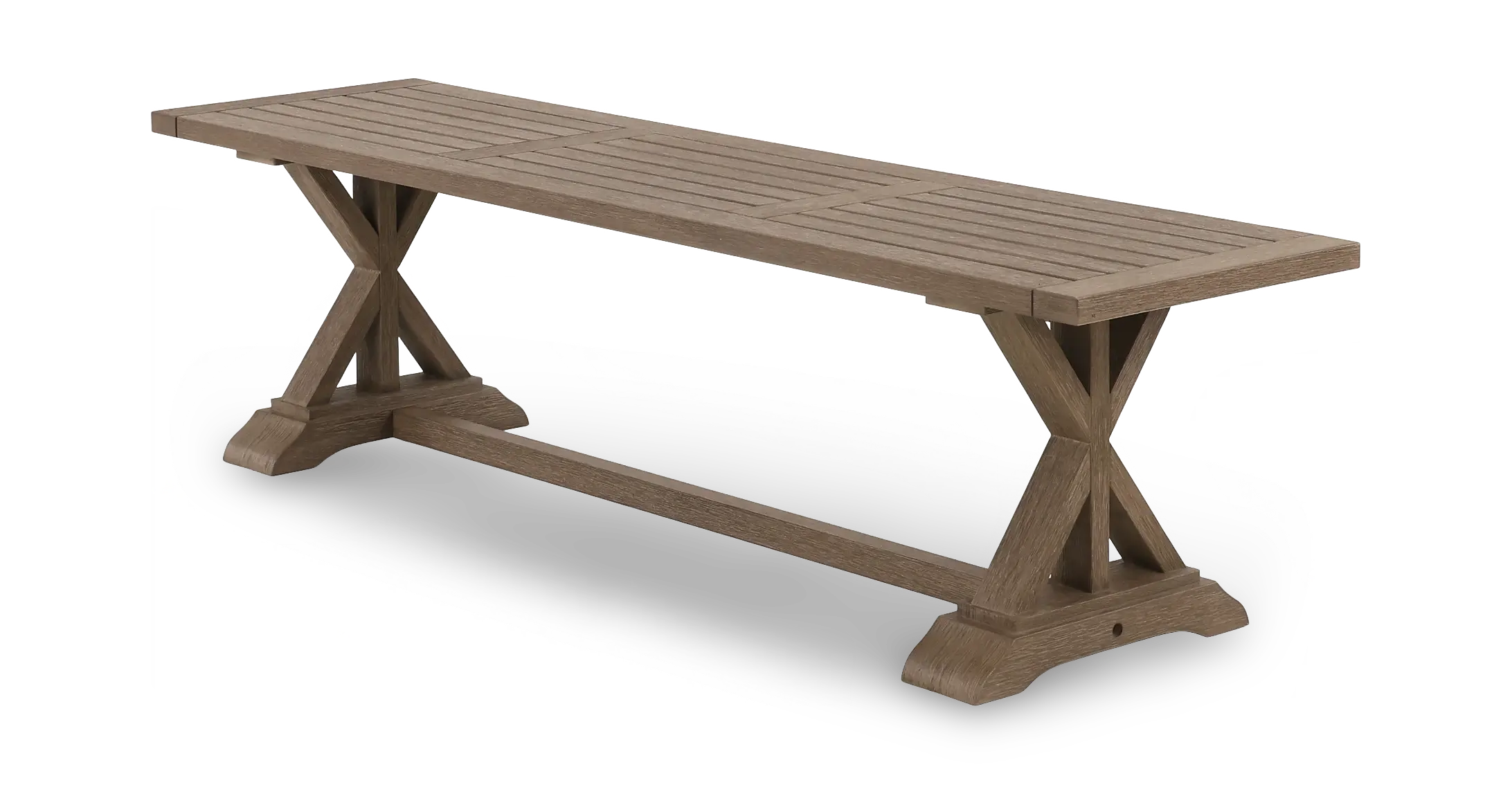 Maldives Brown Patio Dining Bench-5
