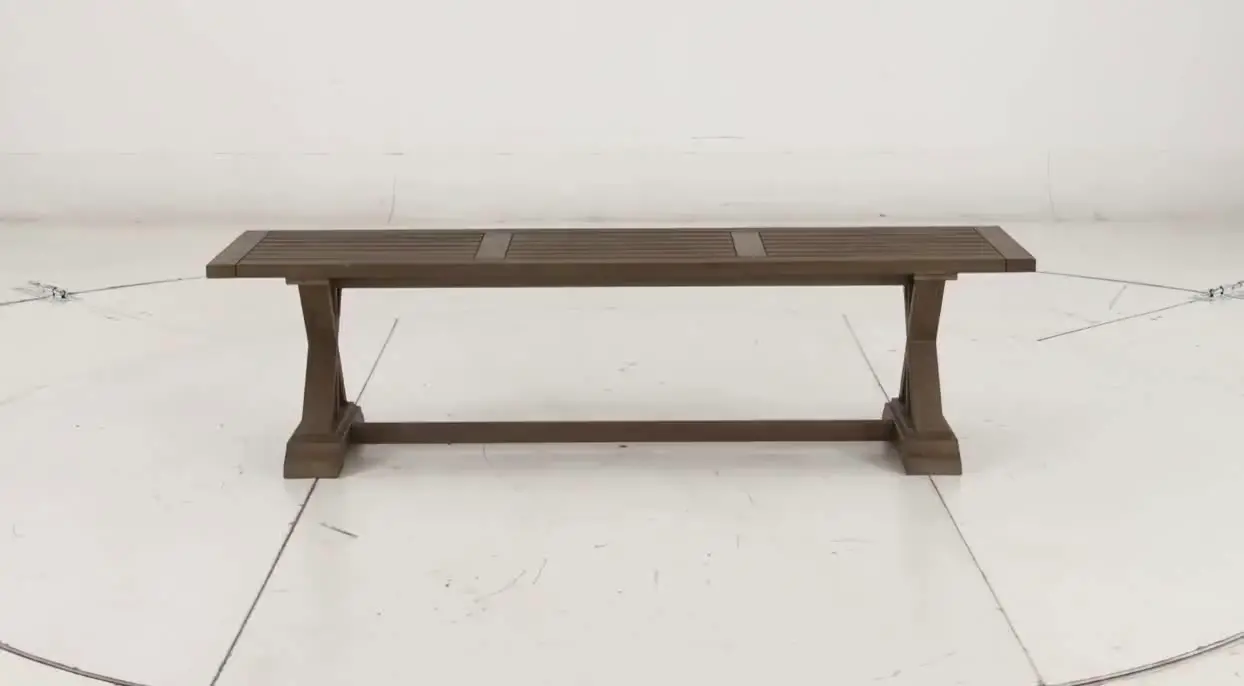 Maldives Brown Patio Dining Bench-8