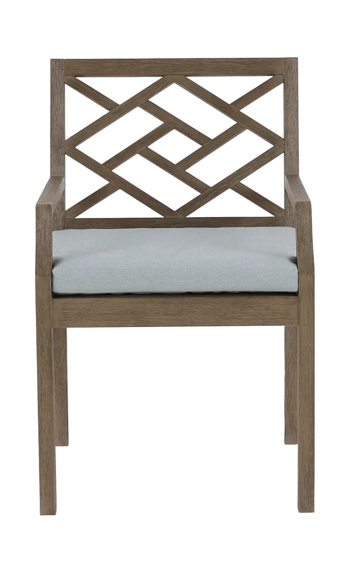 Maldives 5 Piece Brown and Light Blue Patio Dinging Set with Arm Chairs-10