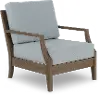 Maldives Brown and Light Blue Patio Lounge Chair