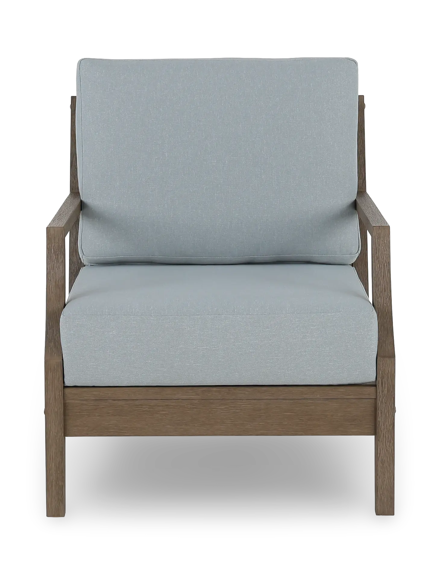 Maldives Brown and Light Blue Patio Lounge Chair-4