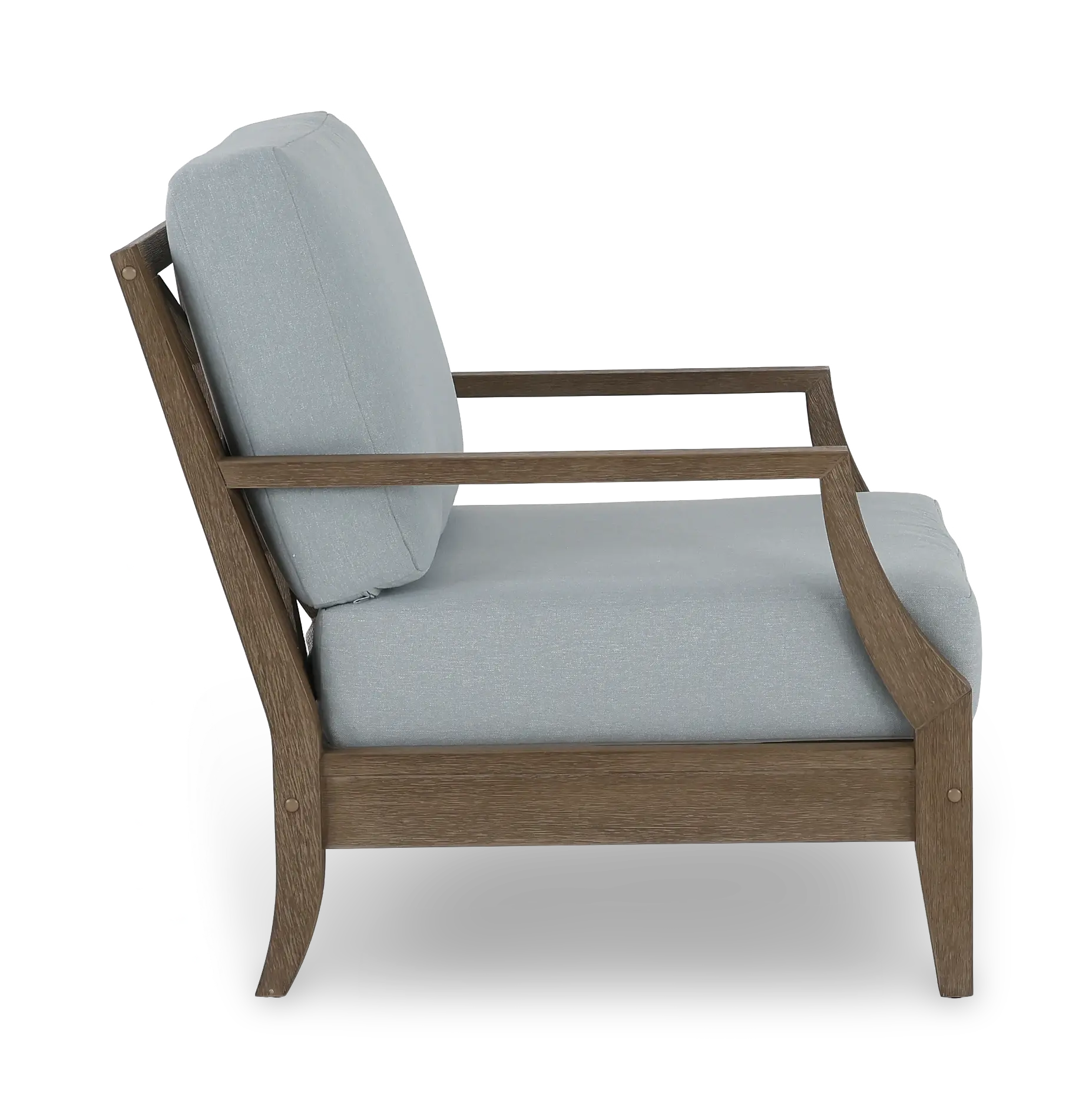 Maldives Brown and Light Blue Patio Lounge Chair-5