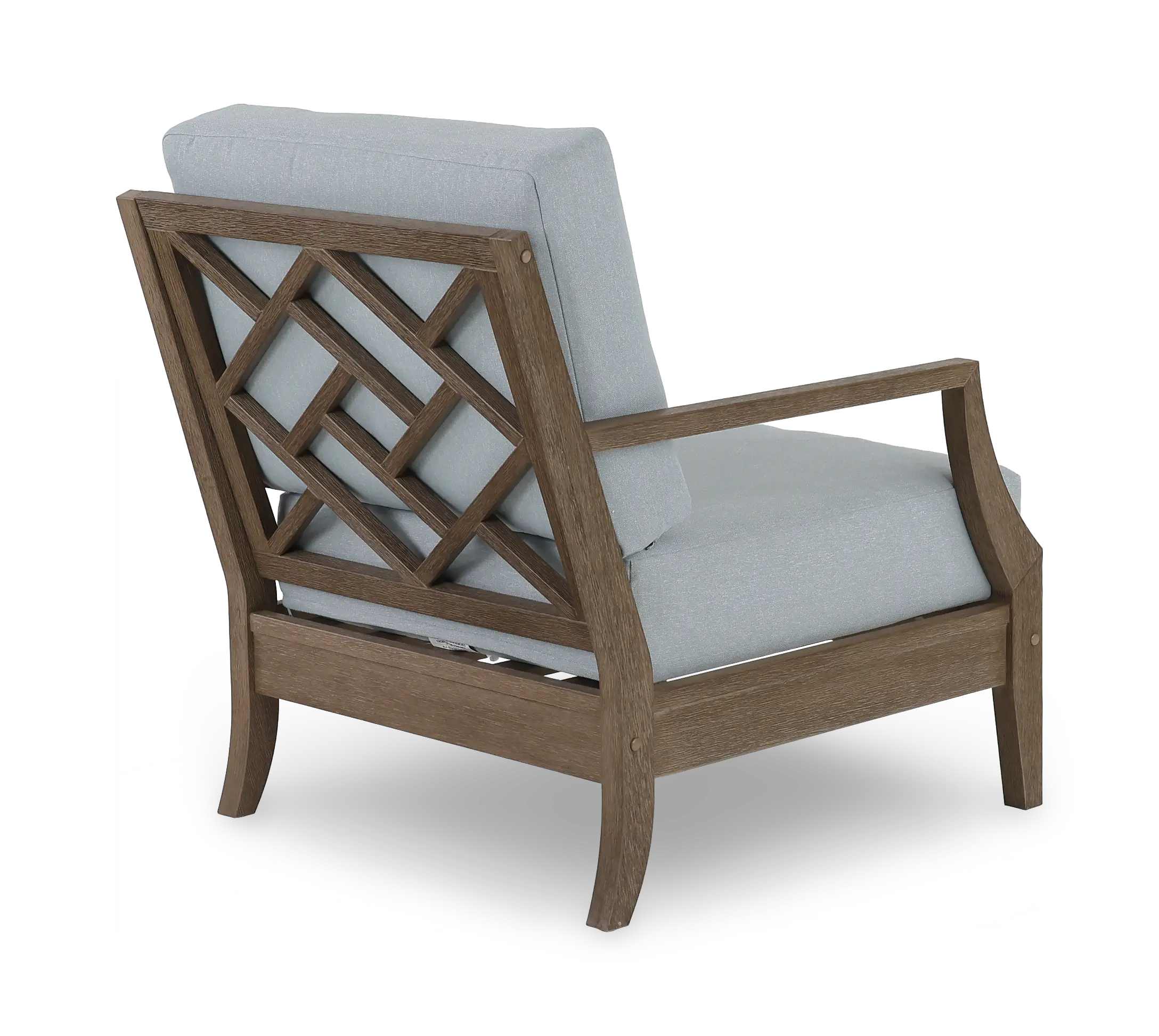 Maldives Brown and Light Blue Patio Lounge Chair-6