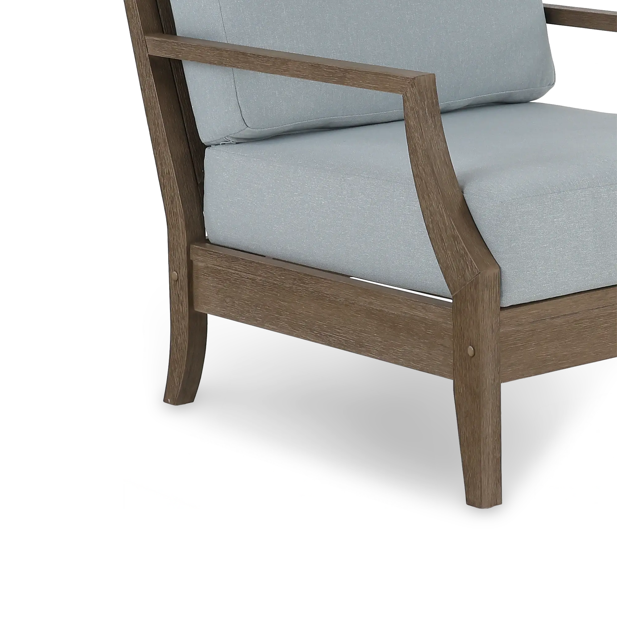 Maldives Brown and Light Blue Patio Lounge Chair-7