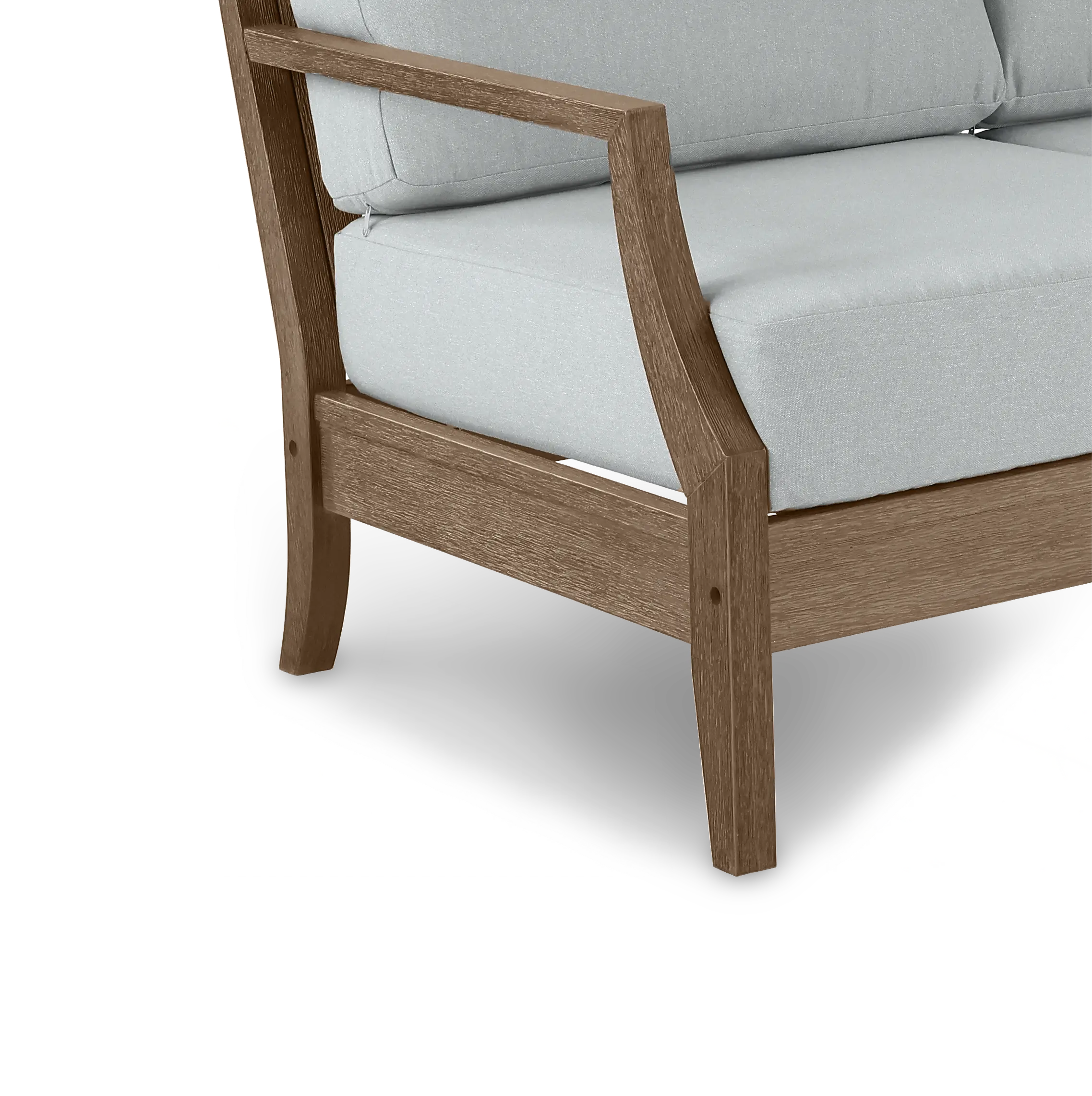 Maldives Brown and Light Blue Patio Lounge Chair-8