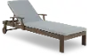 Maldives Brown and Light Blue Patio Chaise