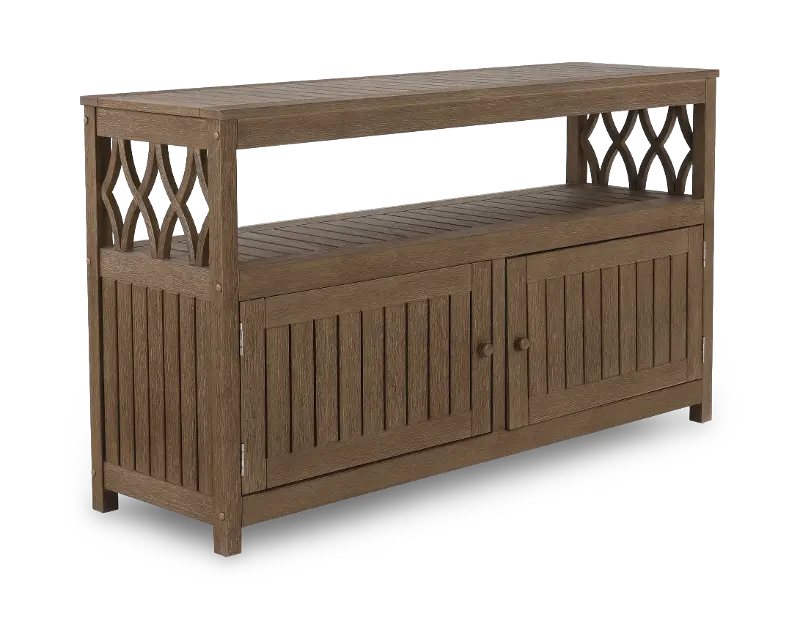 Maldives Brown Patio Console Table