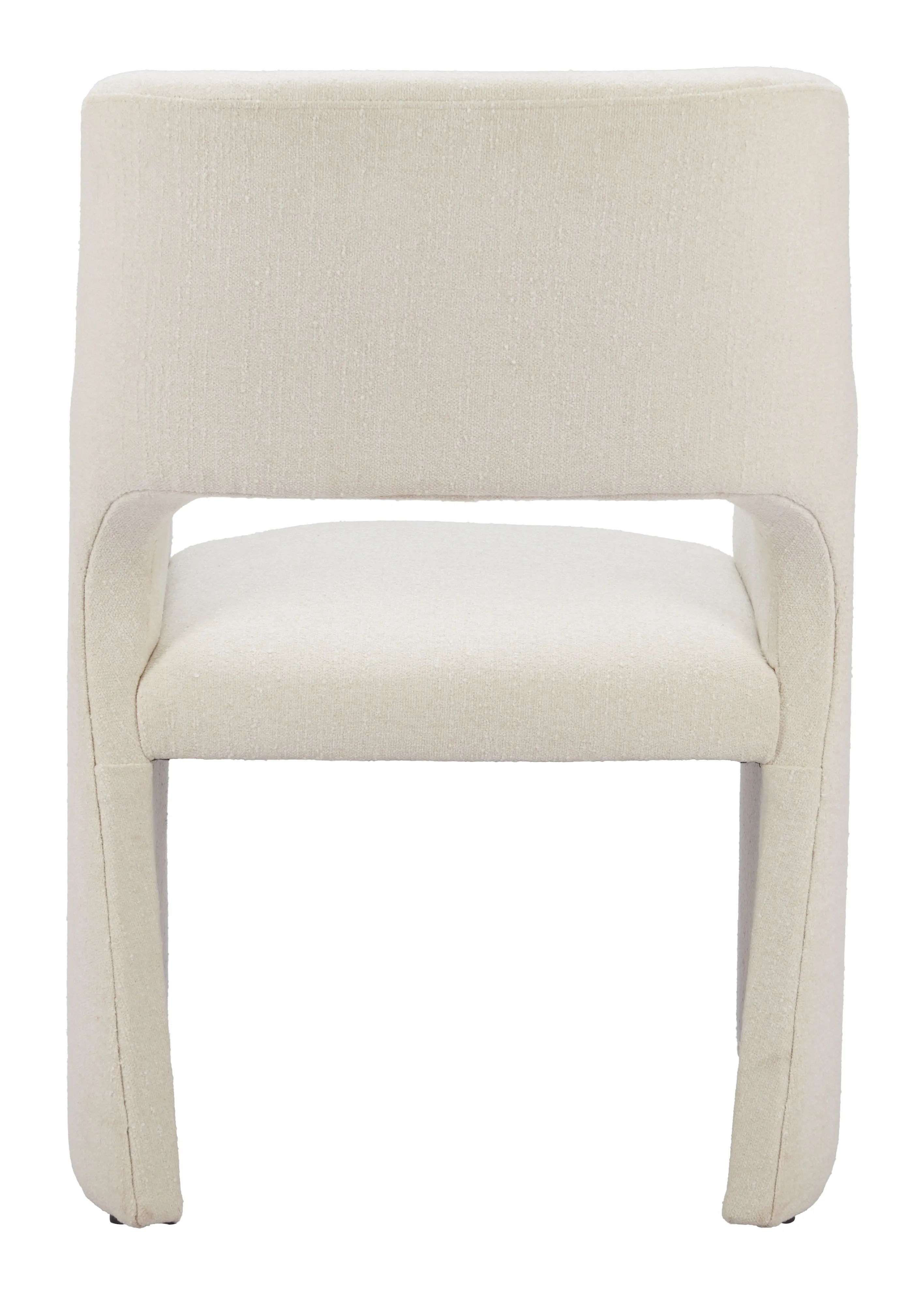 Minet White Linen Dining Chair-6