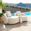 Sunny Isles Beige Patio Loveseat