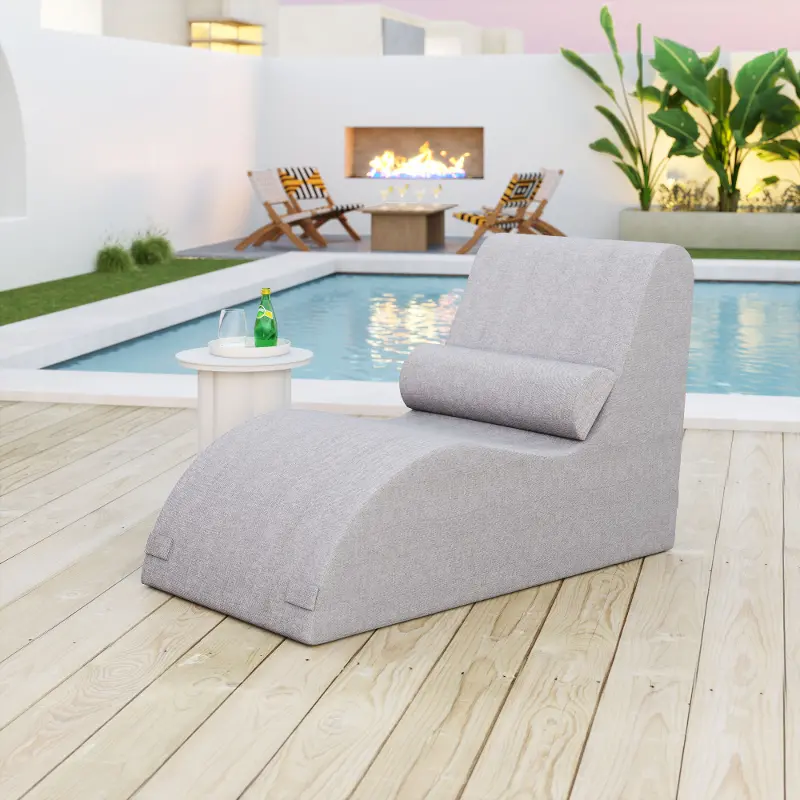 Luanda Gray Patio Lounge Chair