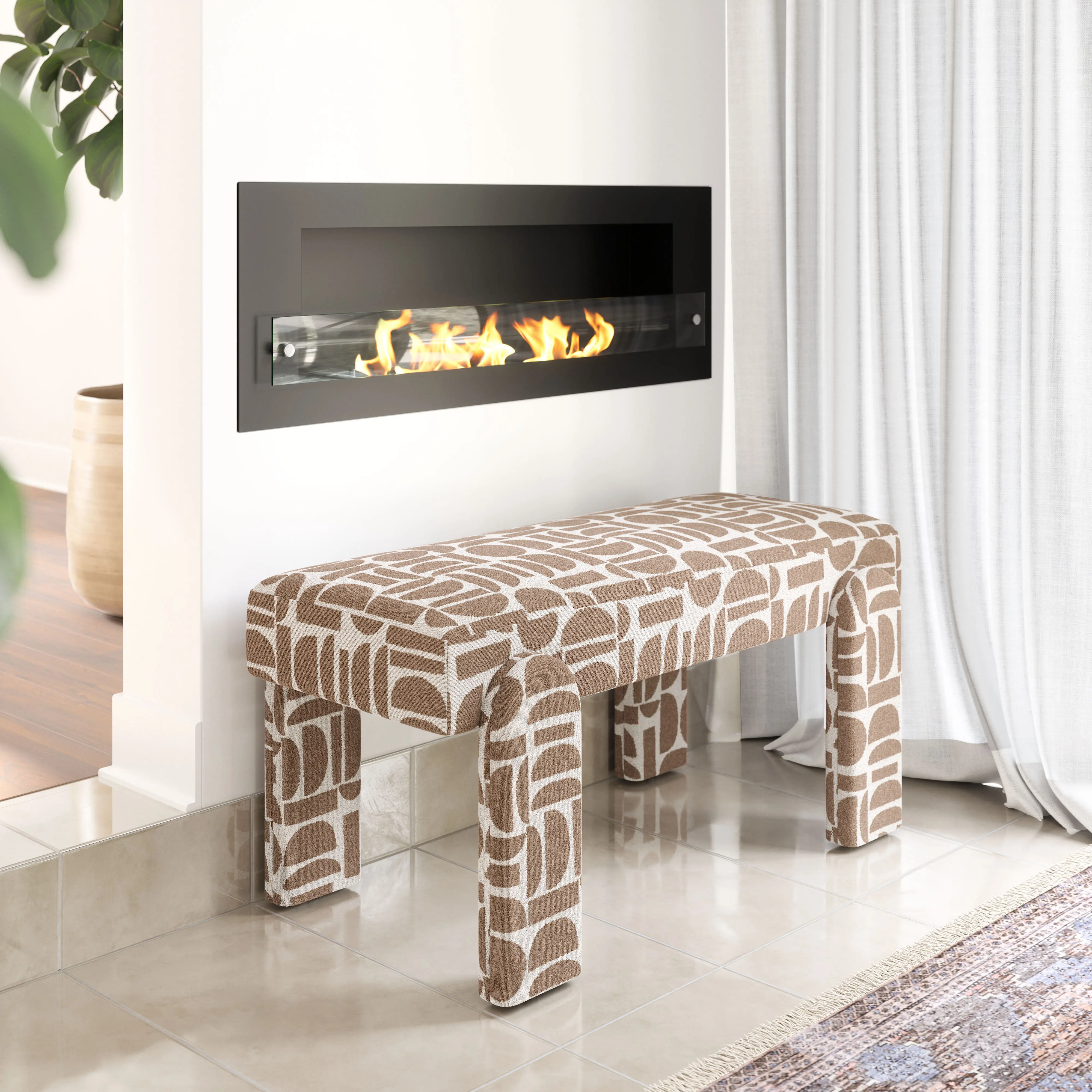 Blato Gray Accent Bench-2