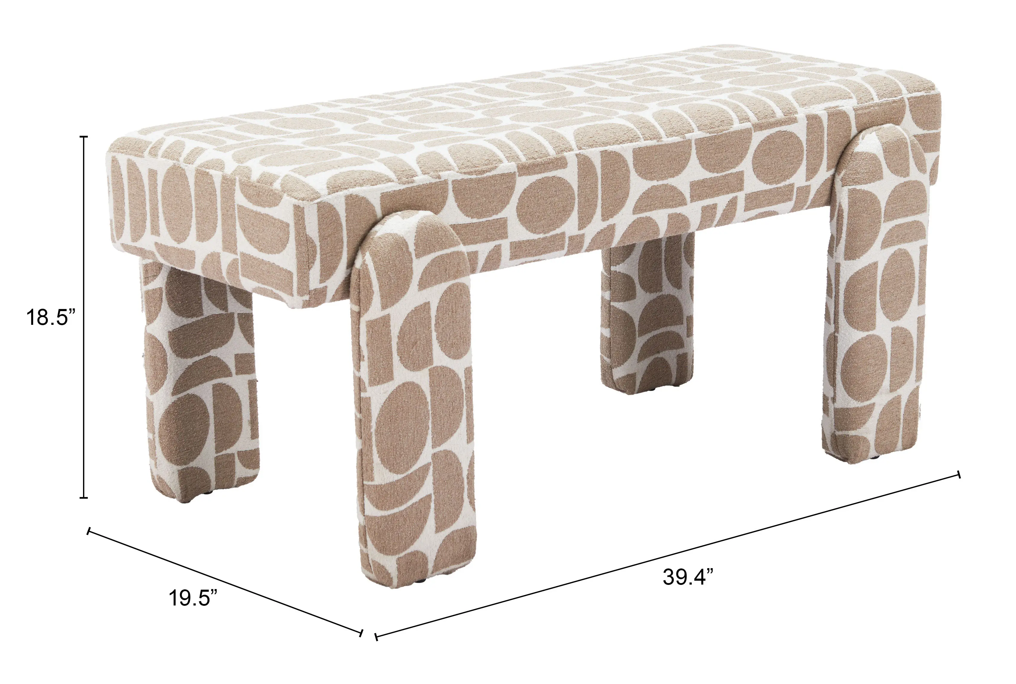 Blato Gray Accent Bench-5