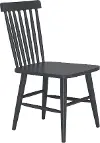 Zeilen Black Metal Patio Dining Chair