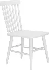 Zeilen White Metal Patio Dining Chair, Set of 2