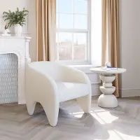 Lopta White Accent Chair