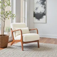 Macio Cream Accent Chair