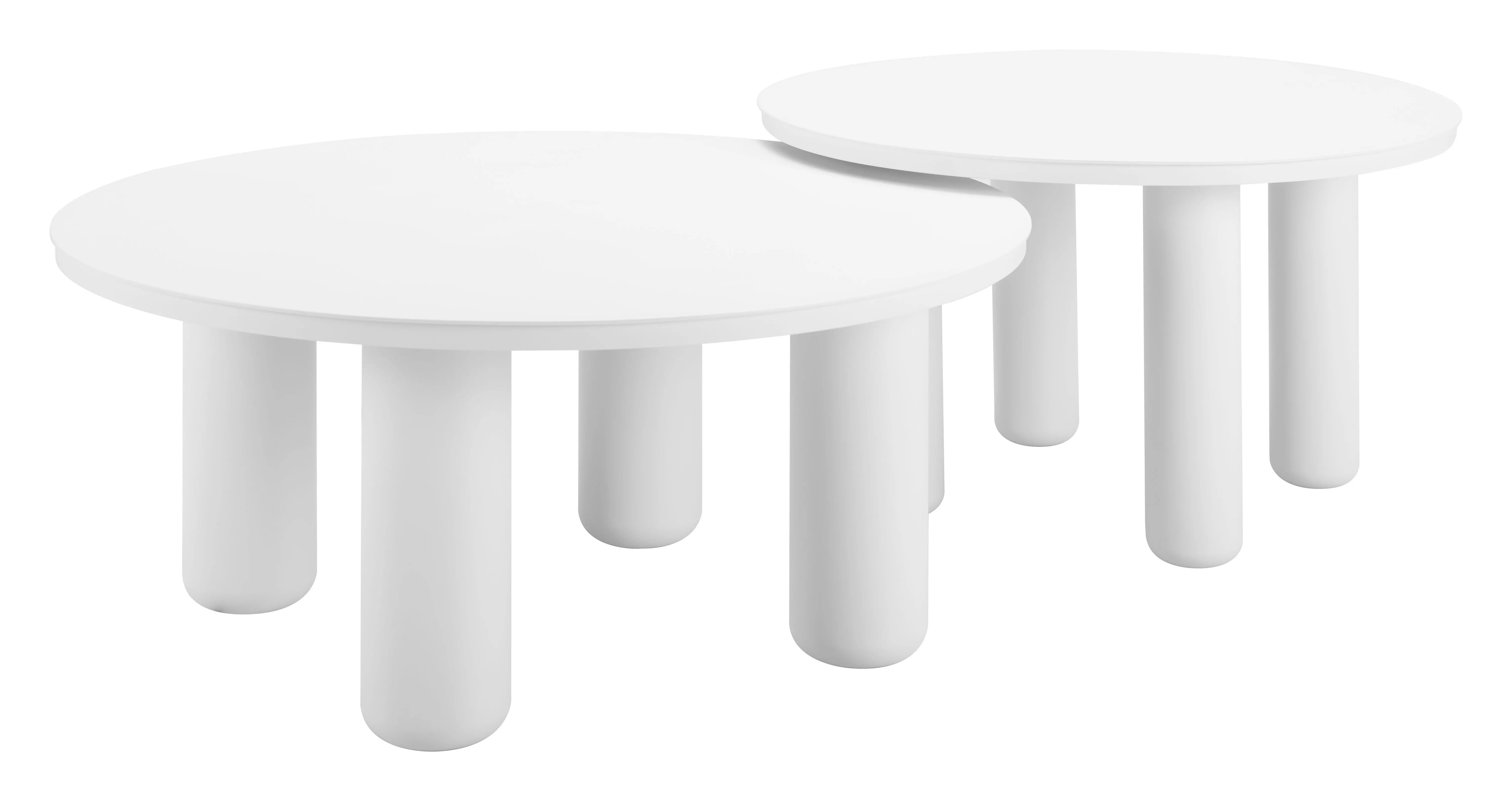 Ola White Outdoor Nesting Coffee Table Set-1