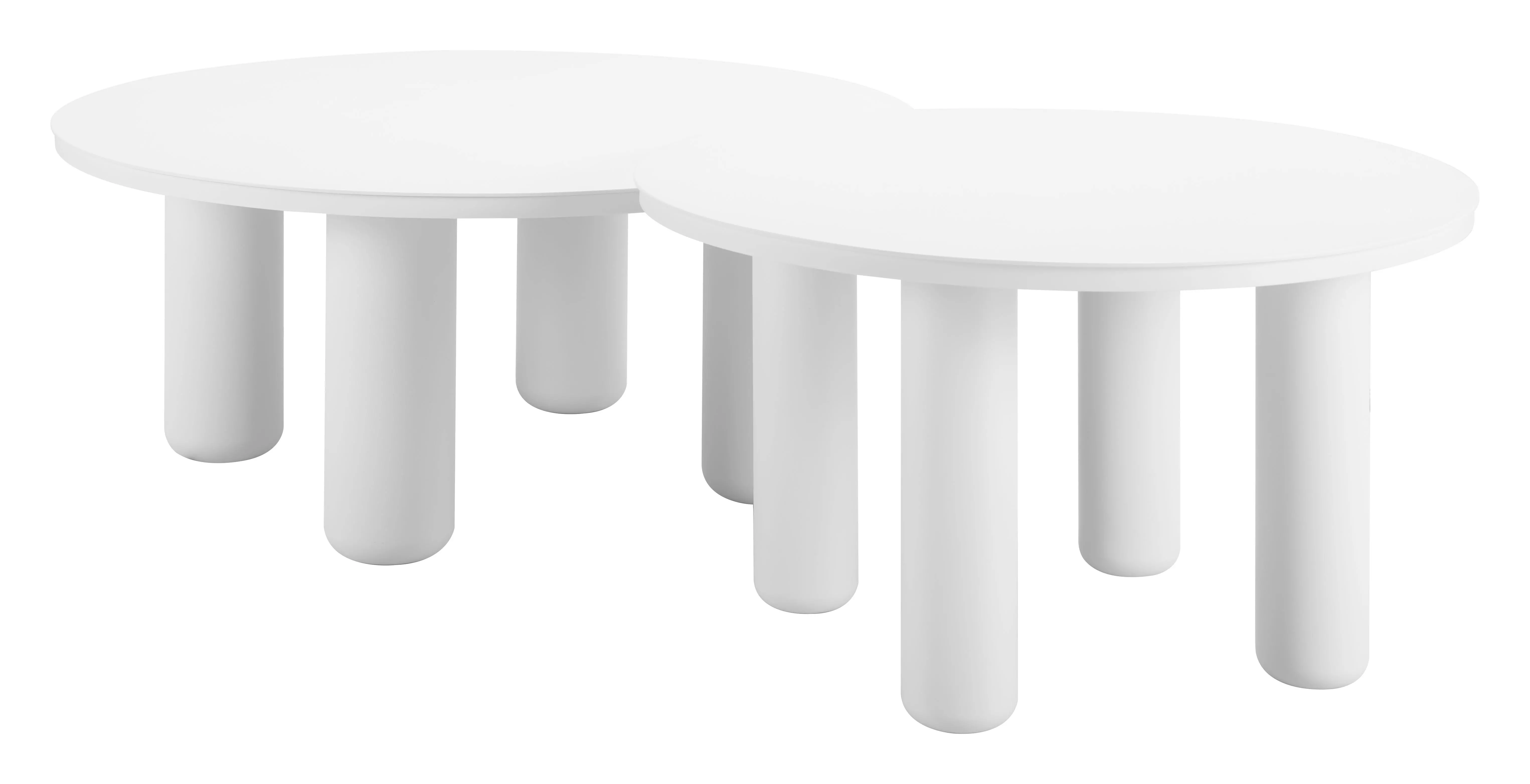 Ola White Outdoor Nesting Coffee Table Set-3