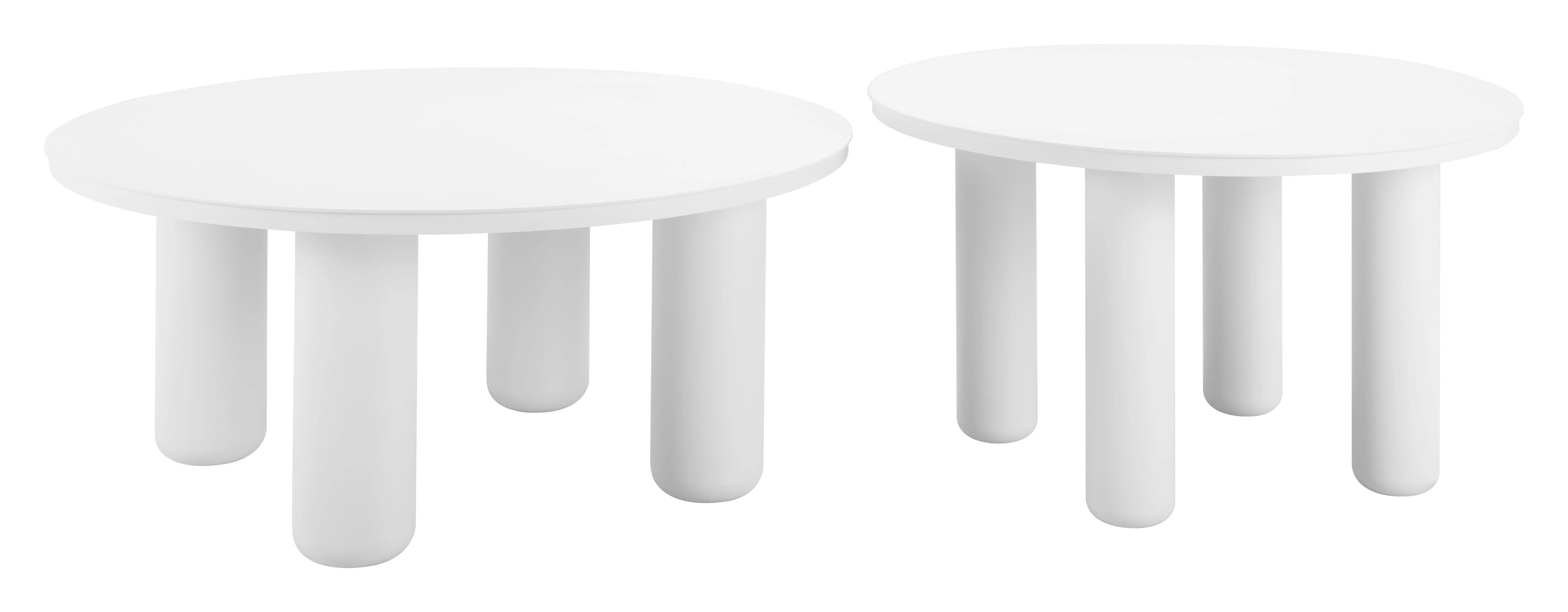 Ola White Outdoor Nesting Coffee Table Set-4