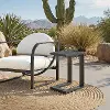 Tudi Outdoor Black Side Table