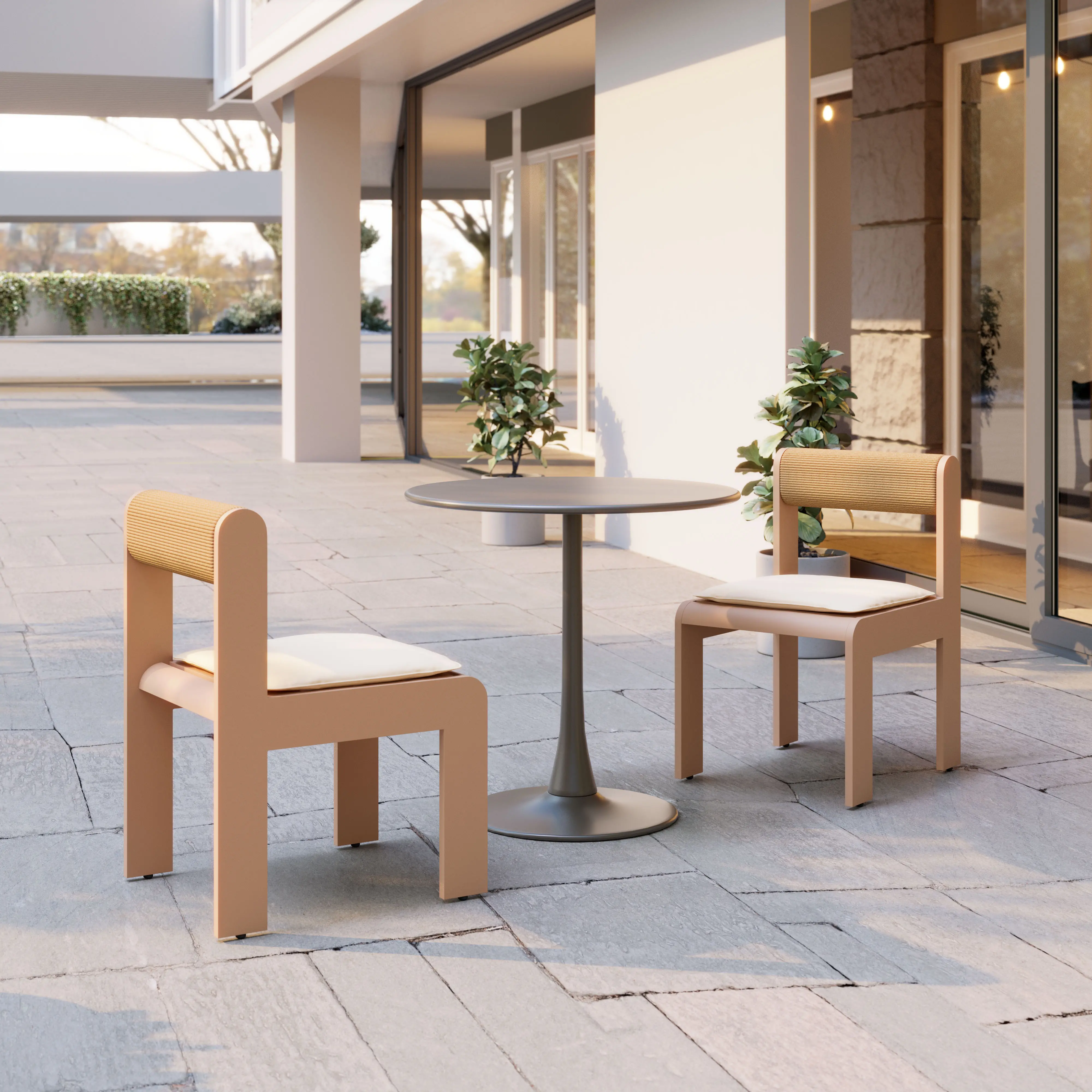 Island Outdoor Dining Chair, Set of 2-2