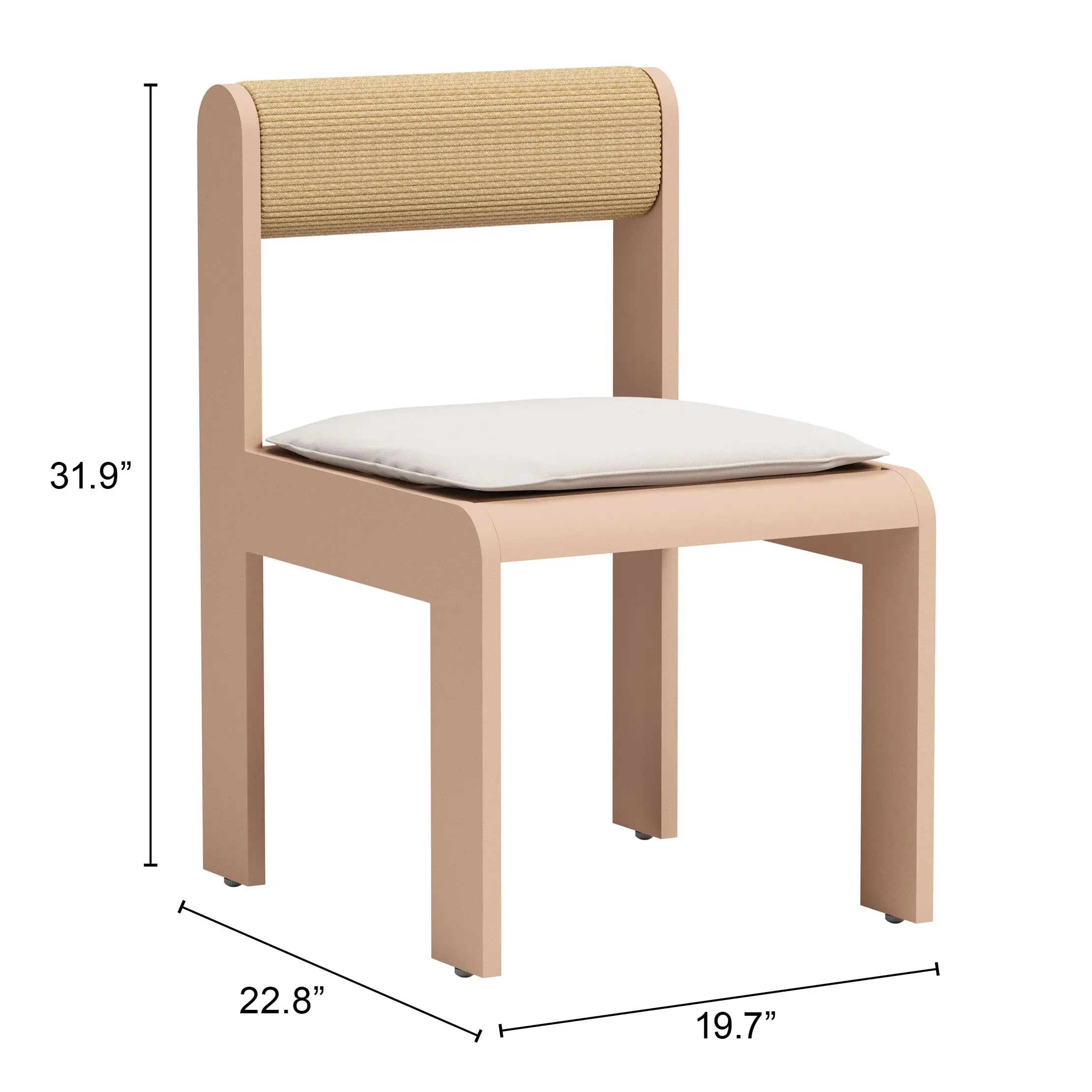 Island Outdoor Dining Chair, Set of 2-6