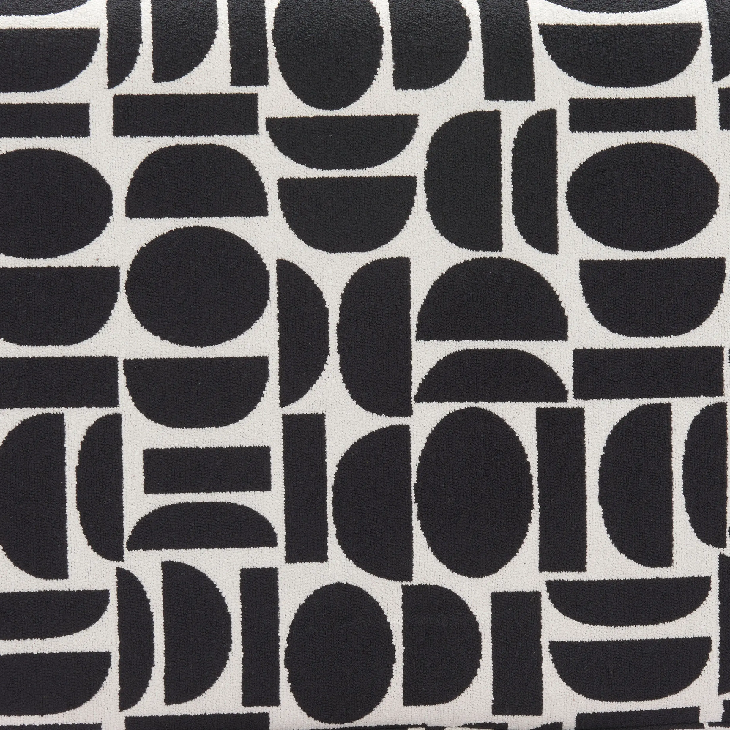 Botoia Black and White Upholstered Bench-6