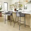 Bremor Slate Gray Barstool