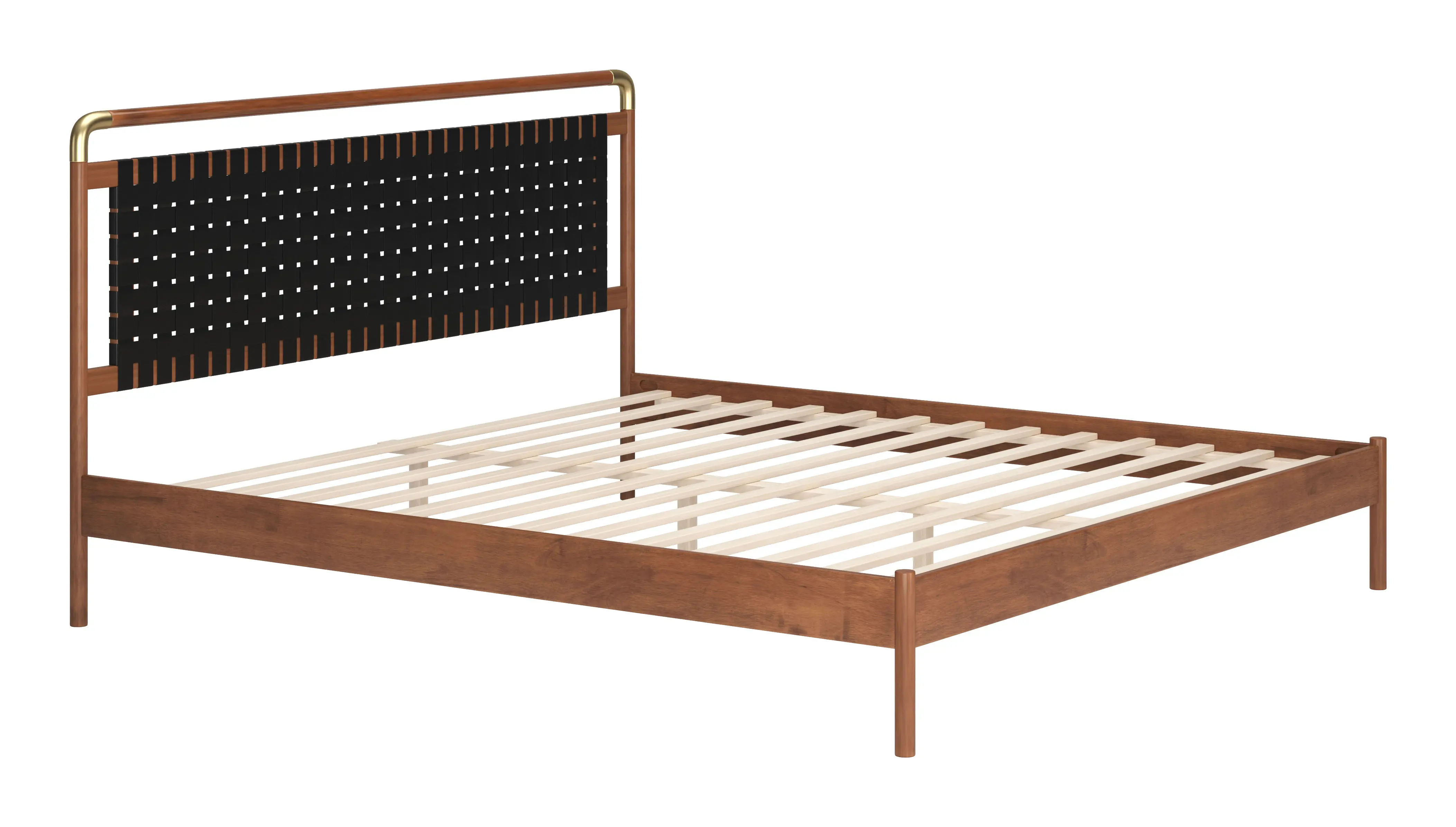 Netz Black and Walnut King Bed-3