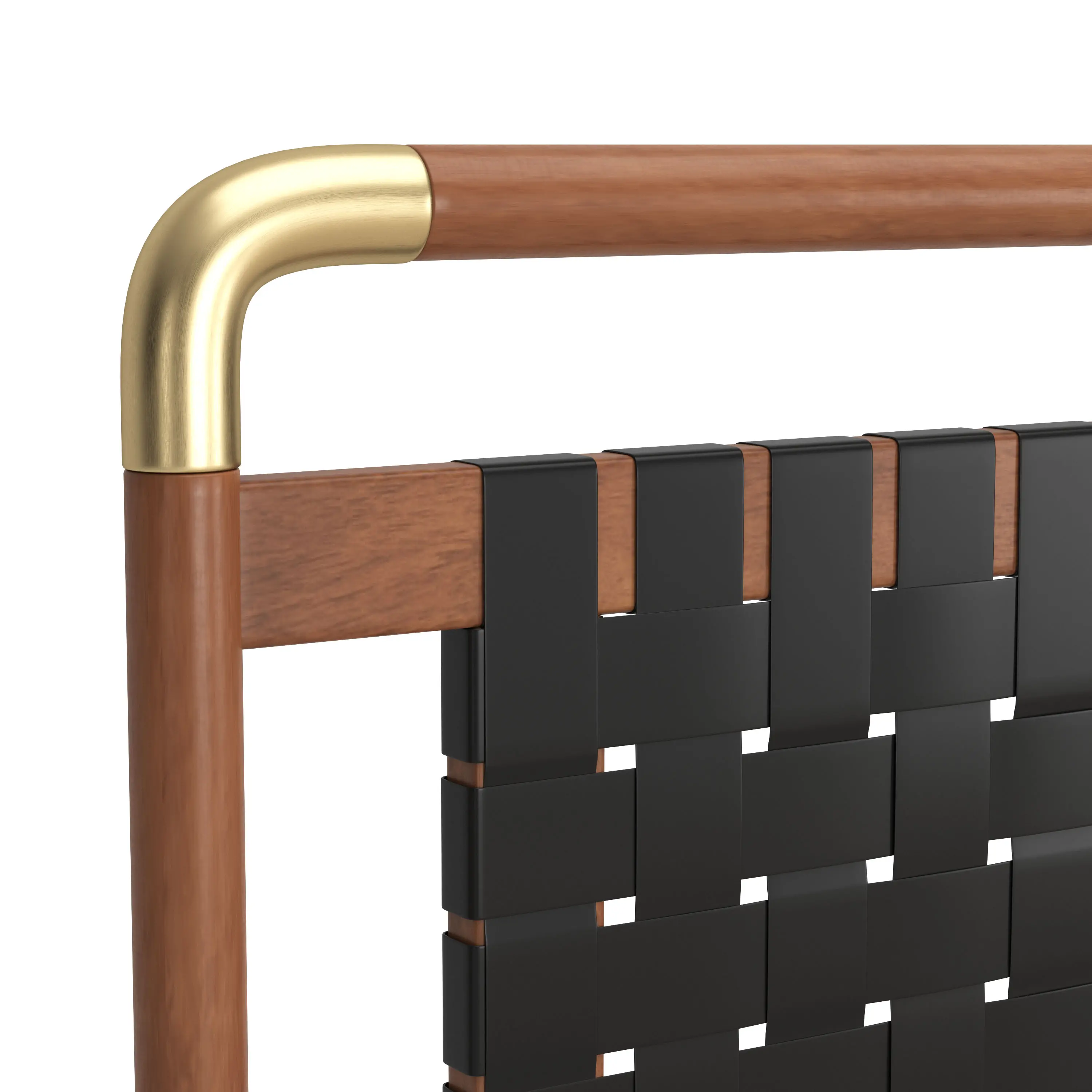 Netz Black and Walnut King Bed-5
