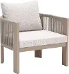 Rebel Beige Patio Accent Chair