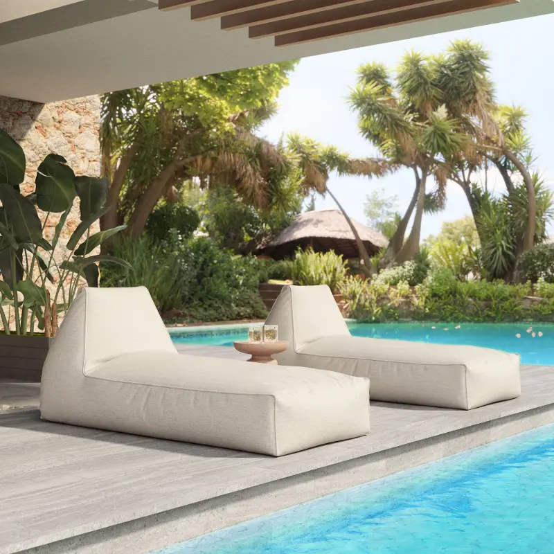 Kalm Beige Lounge Chair