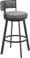 Gimsby Gray Swivel Barstool